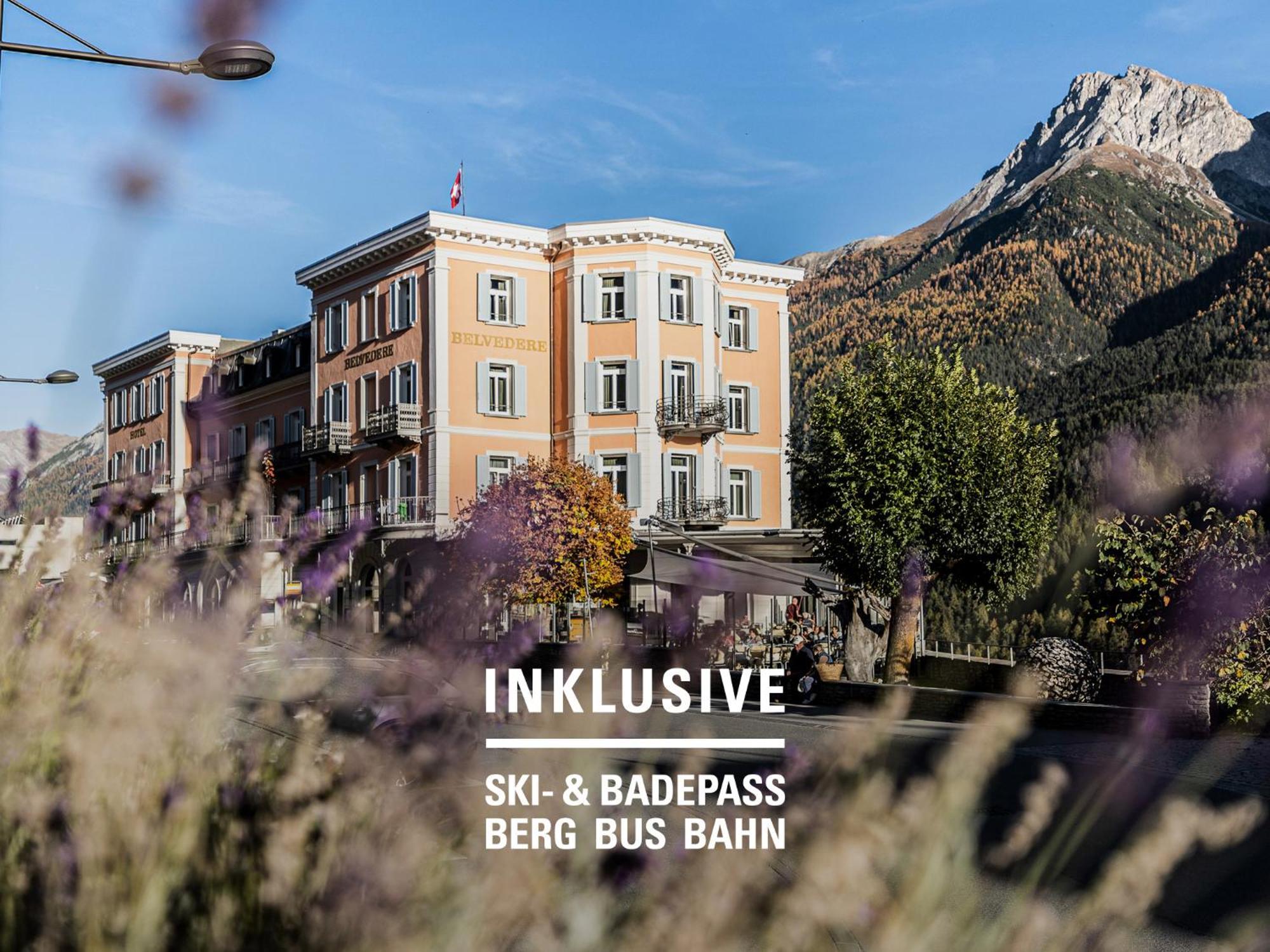 Hotel Belvedere Scuol Exterior foto