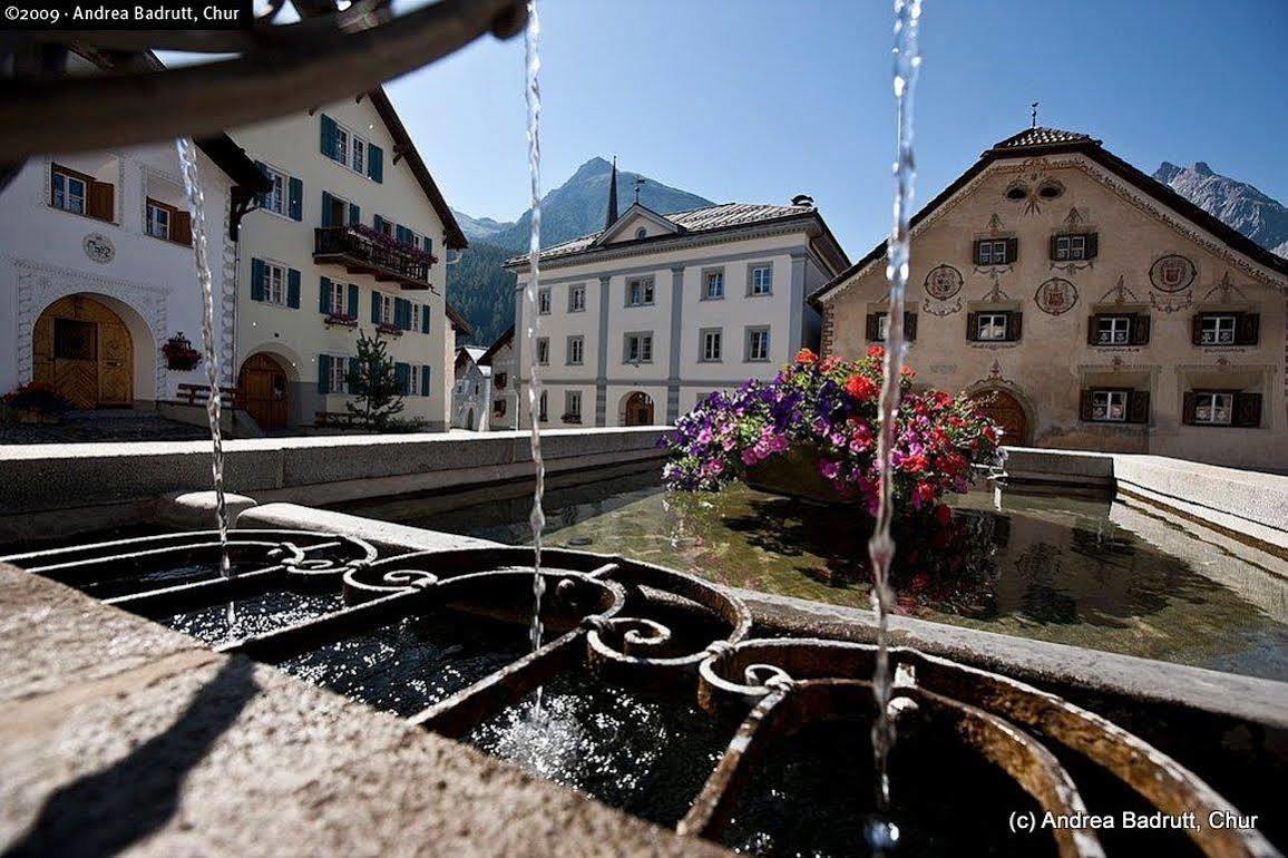 Hotel Belvedere Scuol Exterior foto